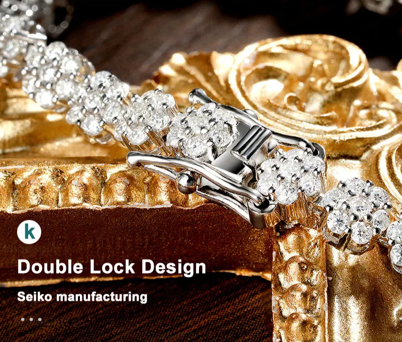 VVS1 Moissanite Full Diamond Tennis Bracelet