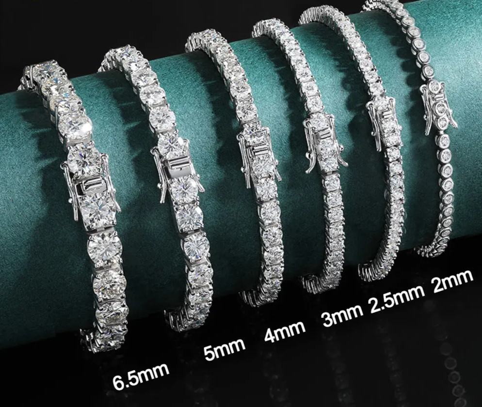 2mm Moissanite Tennis Bracelet