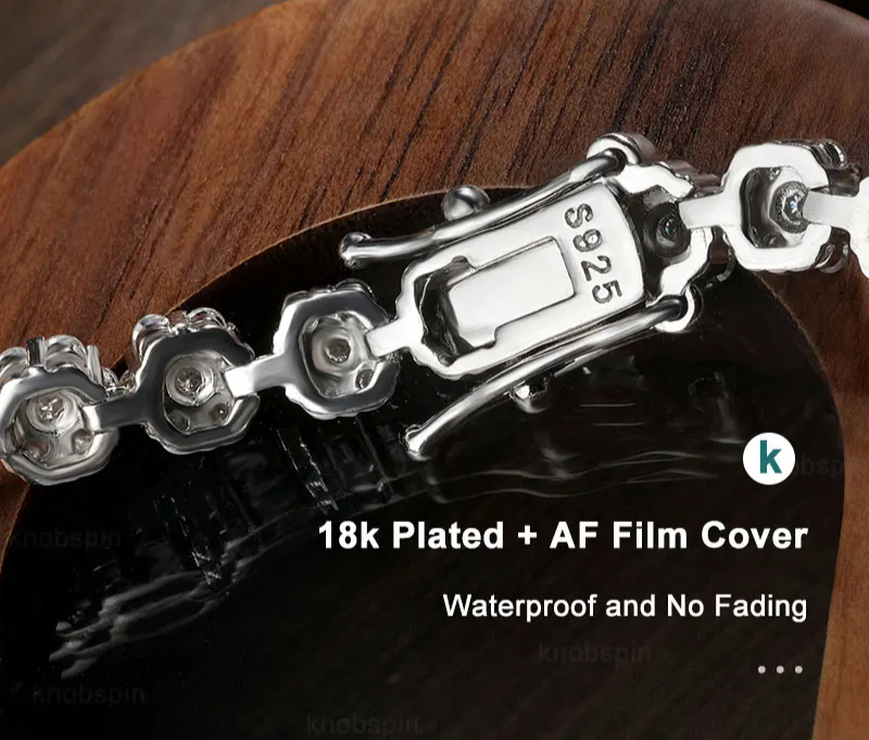 VVS1 Moissanite Full Diamond Tennis Bracelet