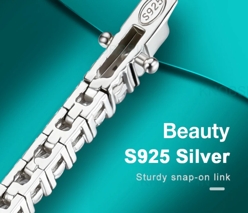 3mm 4mm Moissanite  Full Diamond GRA Tennis Bracelet