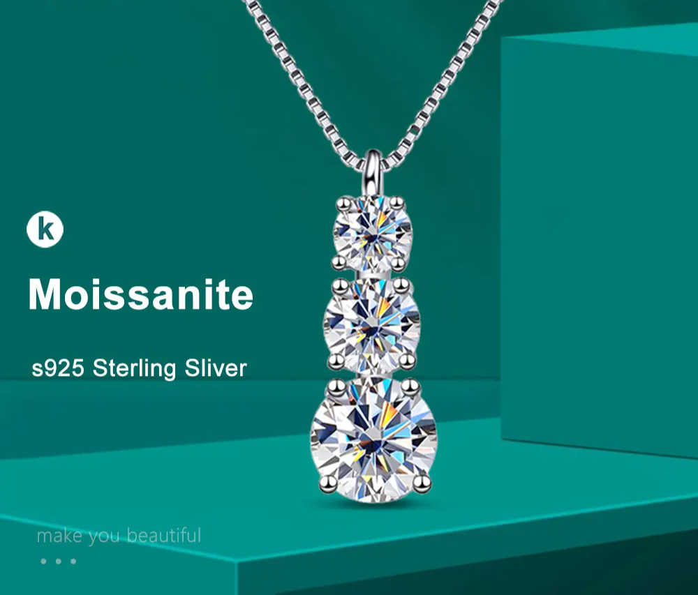 VVS1 Moissanite Diamond Necklace