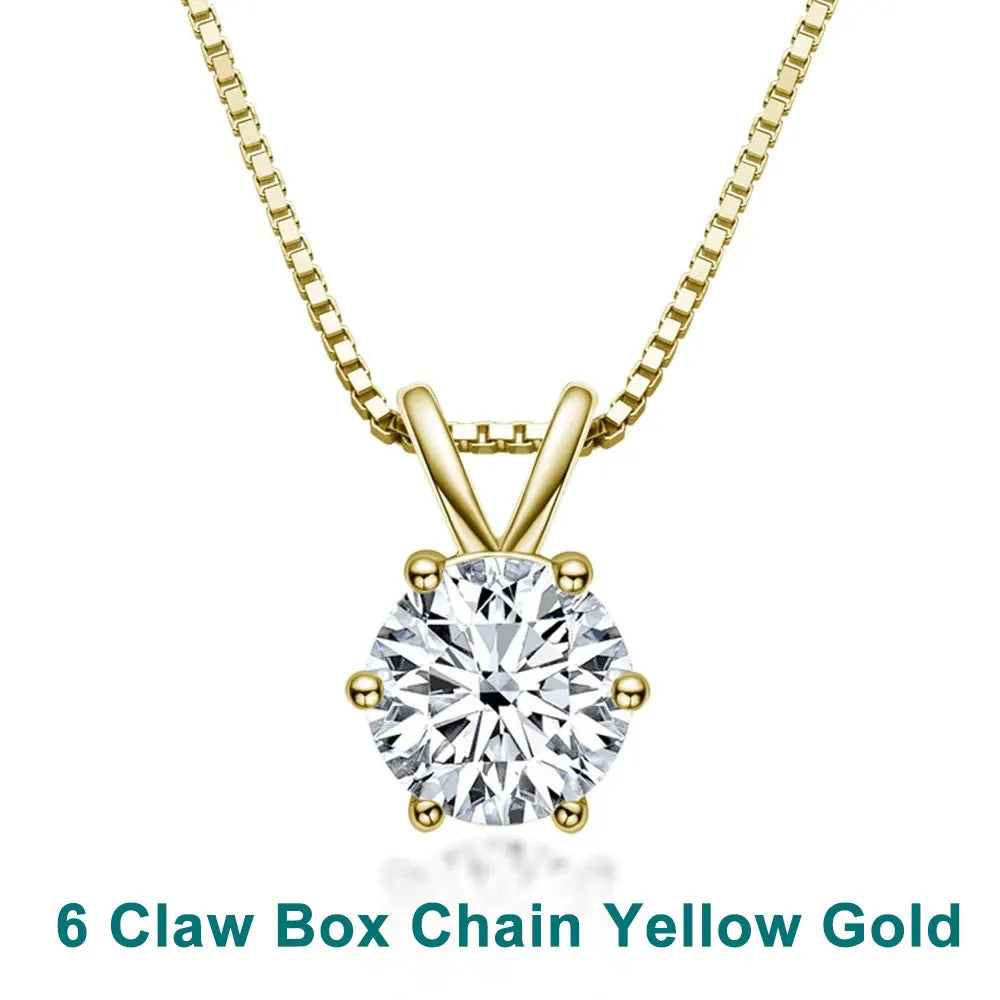 1-5 CT Moissanite Dainty Necklace