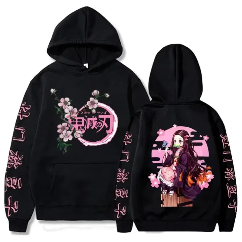 Harajuku Demon Slayer Plus Size Hoodie