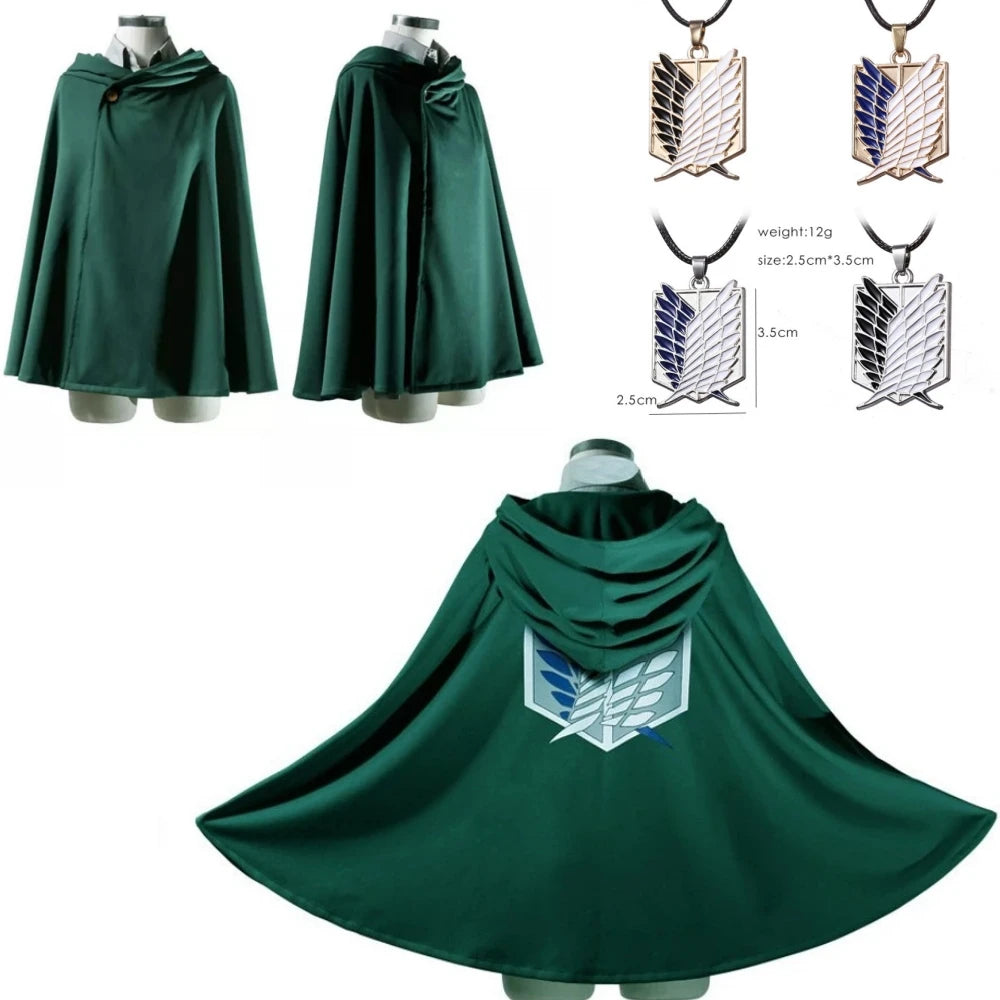 Attack on Titan Hooded Cloak Cosplay Costume