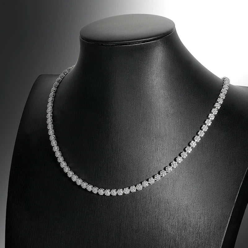 VVS1 Moissanite Tennis Necklaces