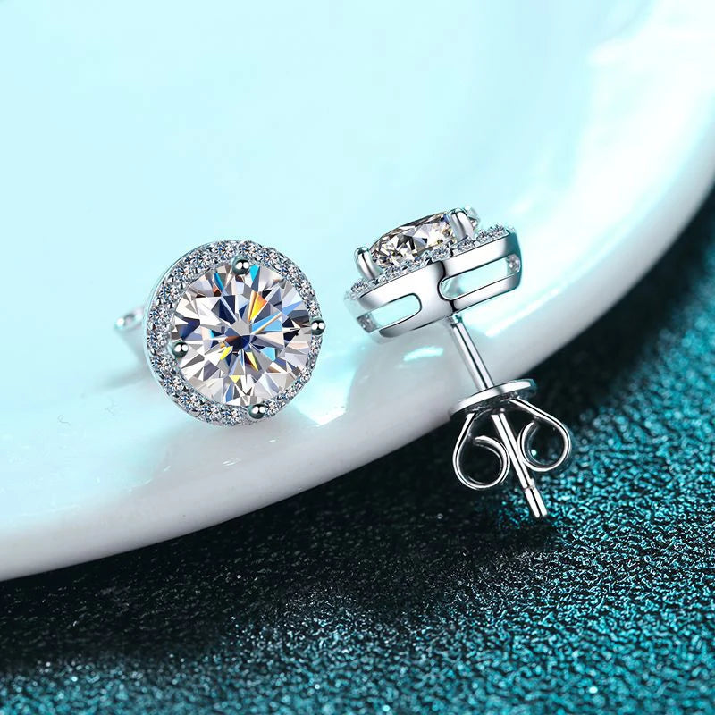 1 CT Moissanite Earring