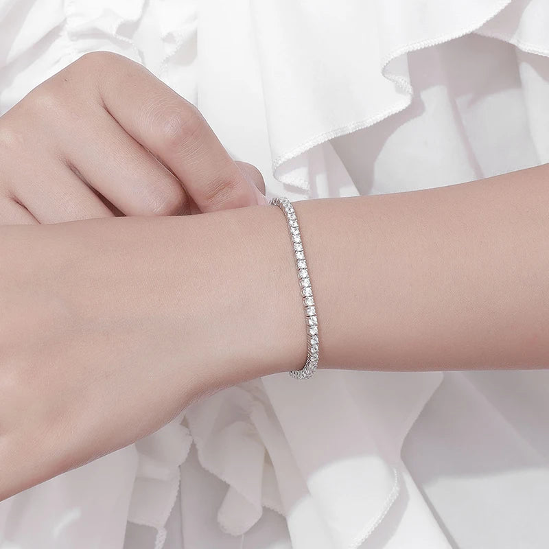2mm Moissanite Tennis Bracelet