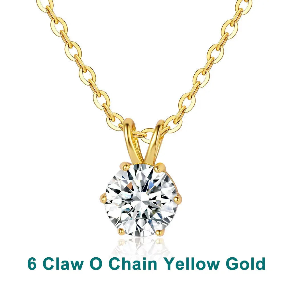 1-5 CT Moissanite Dainty Necklace