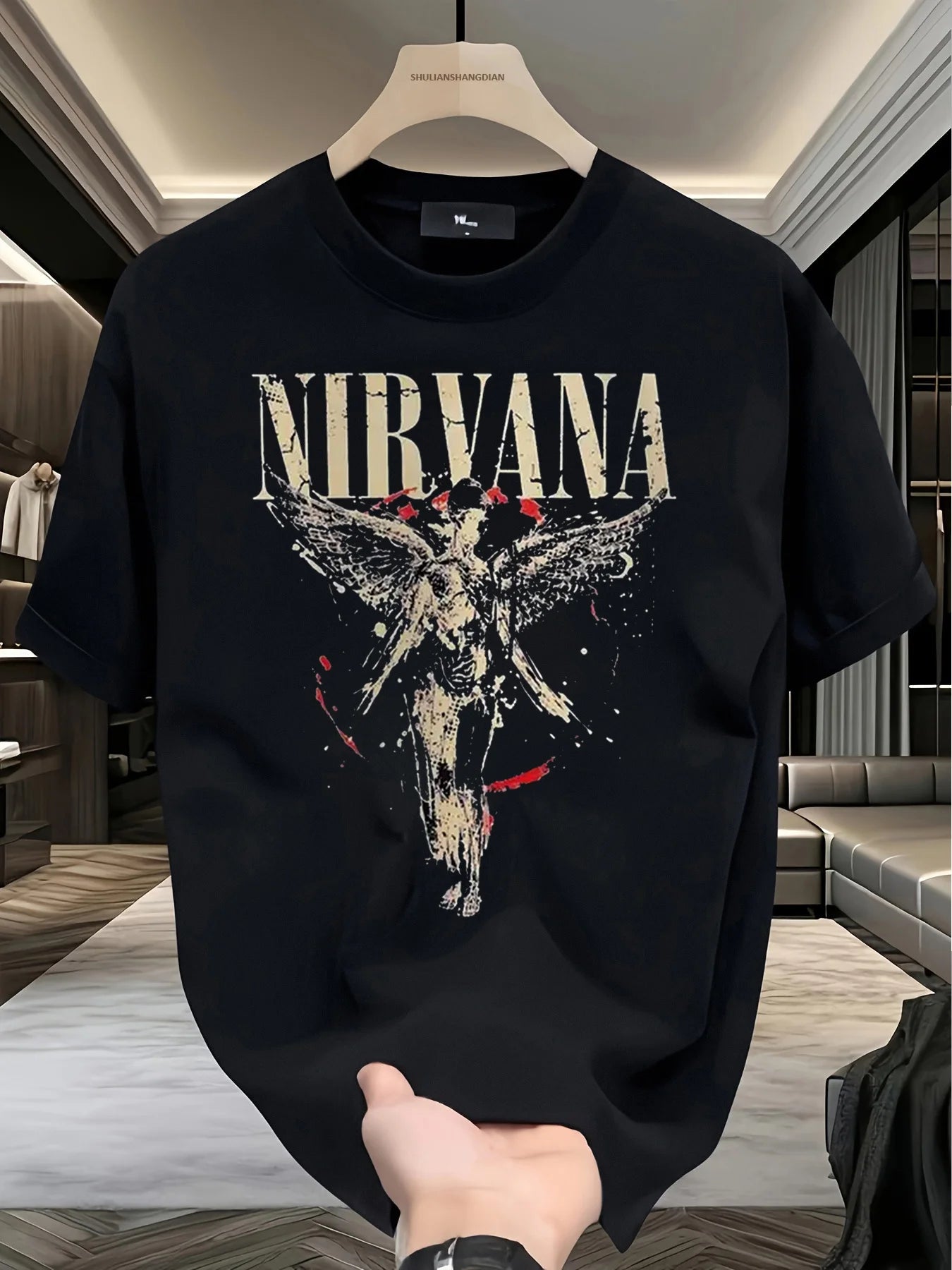 Angel Nirvana Rebirth Short-Sleeved T-shirt