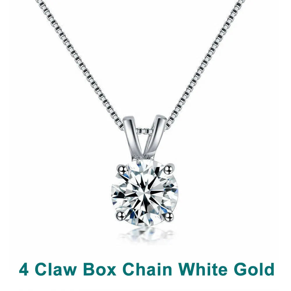 1-5 CT Moissanite Dainty Necklace