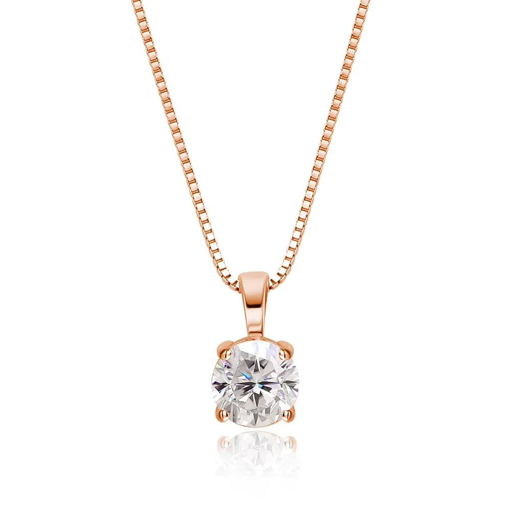 1 ct Moissanite Pendant Necklace