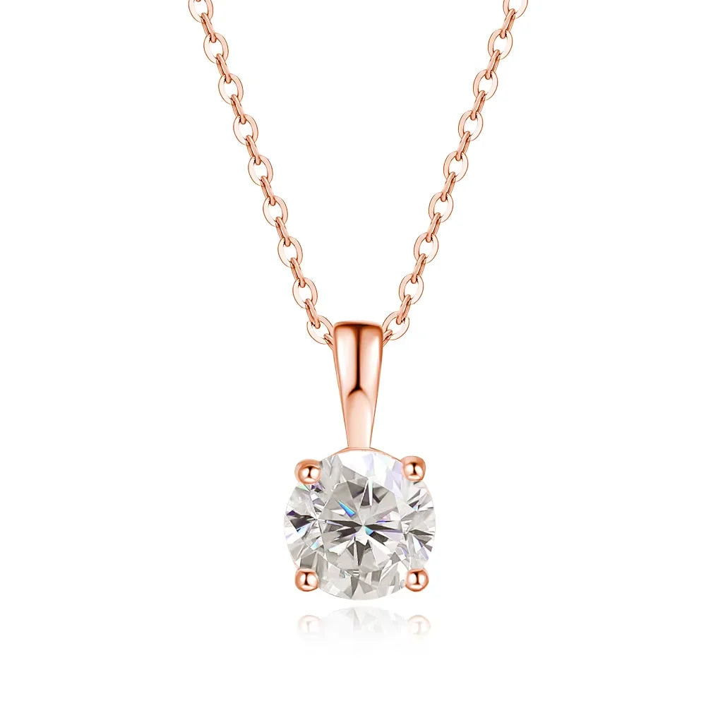 1 ct Moissanite Pendant Necklace