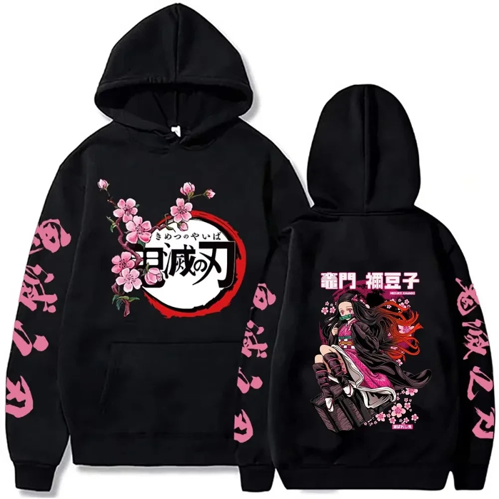 Harajuku Demon Slayer Plus Size Hoodie
