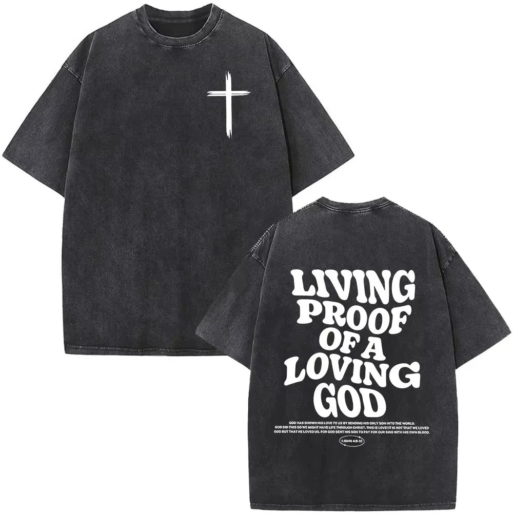 Faith Over Fear Bible Verse Washed T-shirts