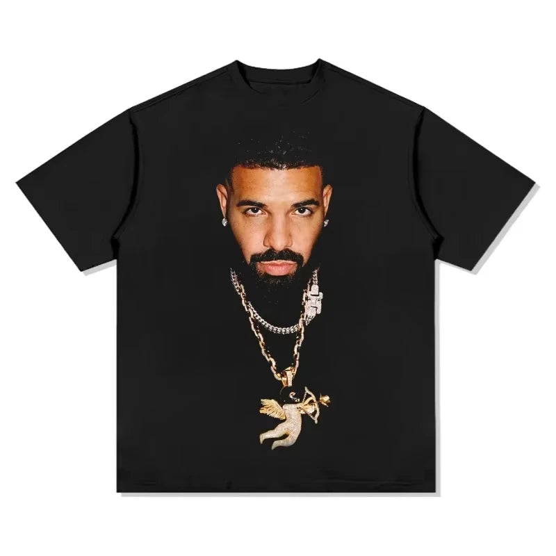 Vintage Rapper Drake Printed T-Shirt