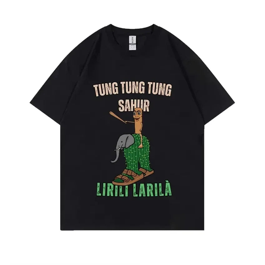 Tung Tung Tung Sahur Graphic Print T-Shirts