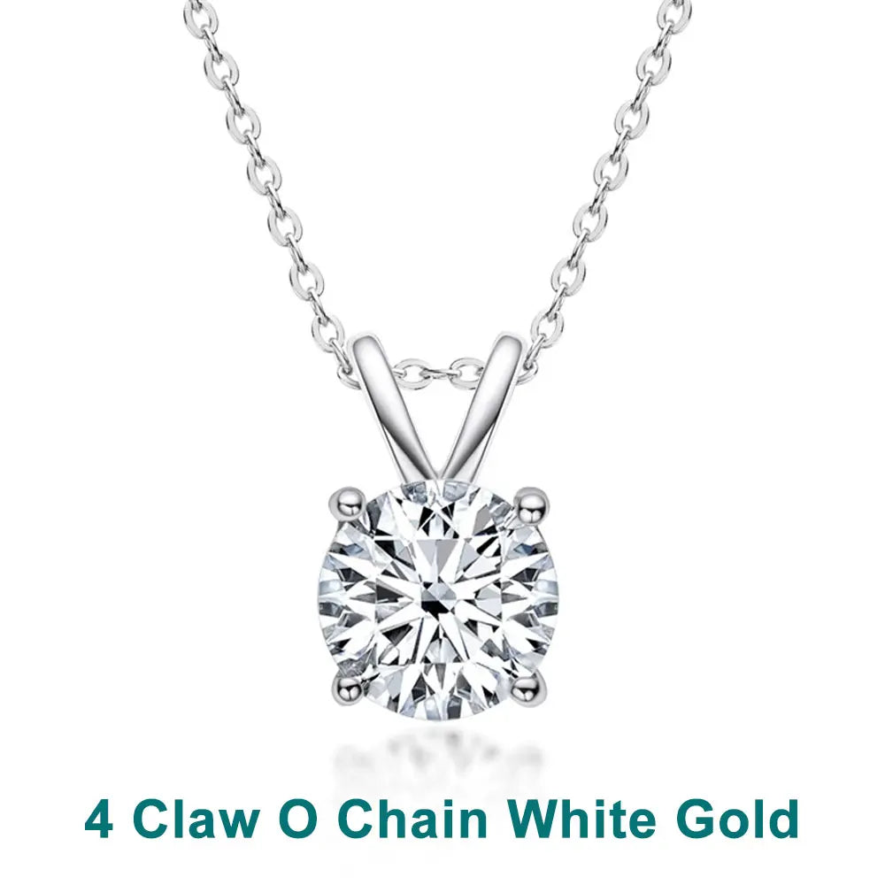 1-5 CT Moissanite Dainty Necklace