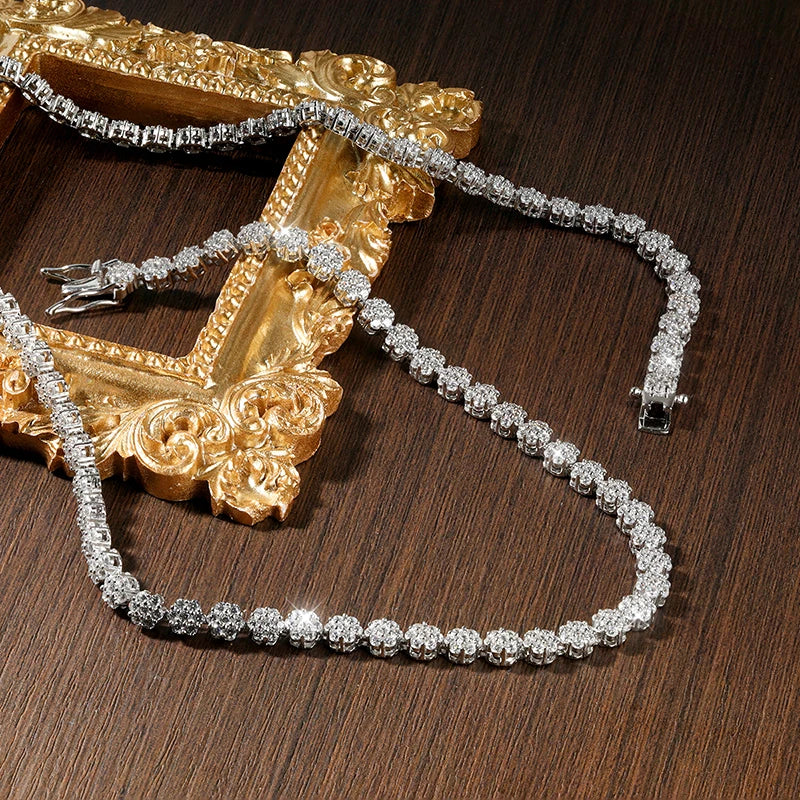 VVS1 Moissanite Tennis Necklaces
