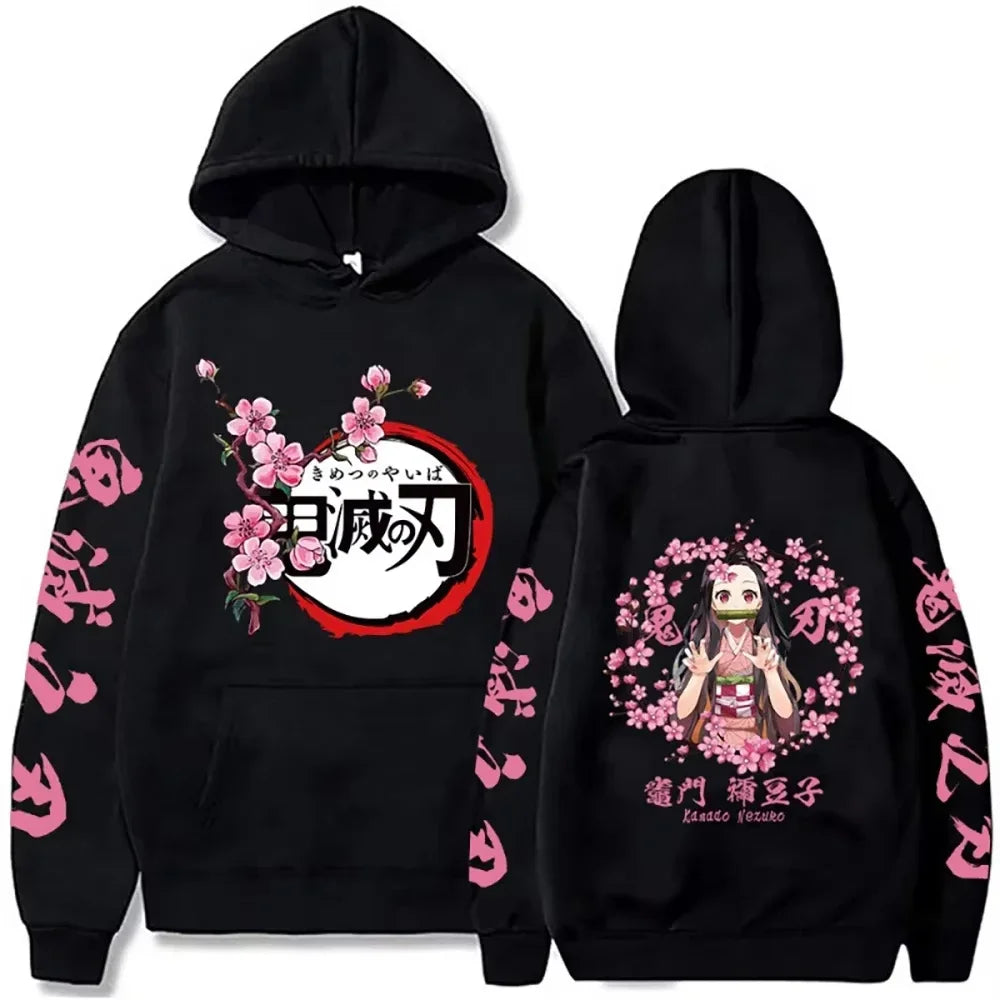 Harajuku Demon Slayer Plus Size Hoodie