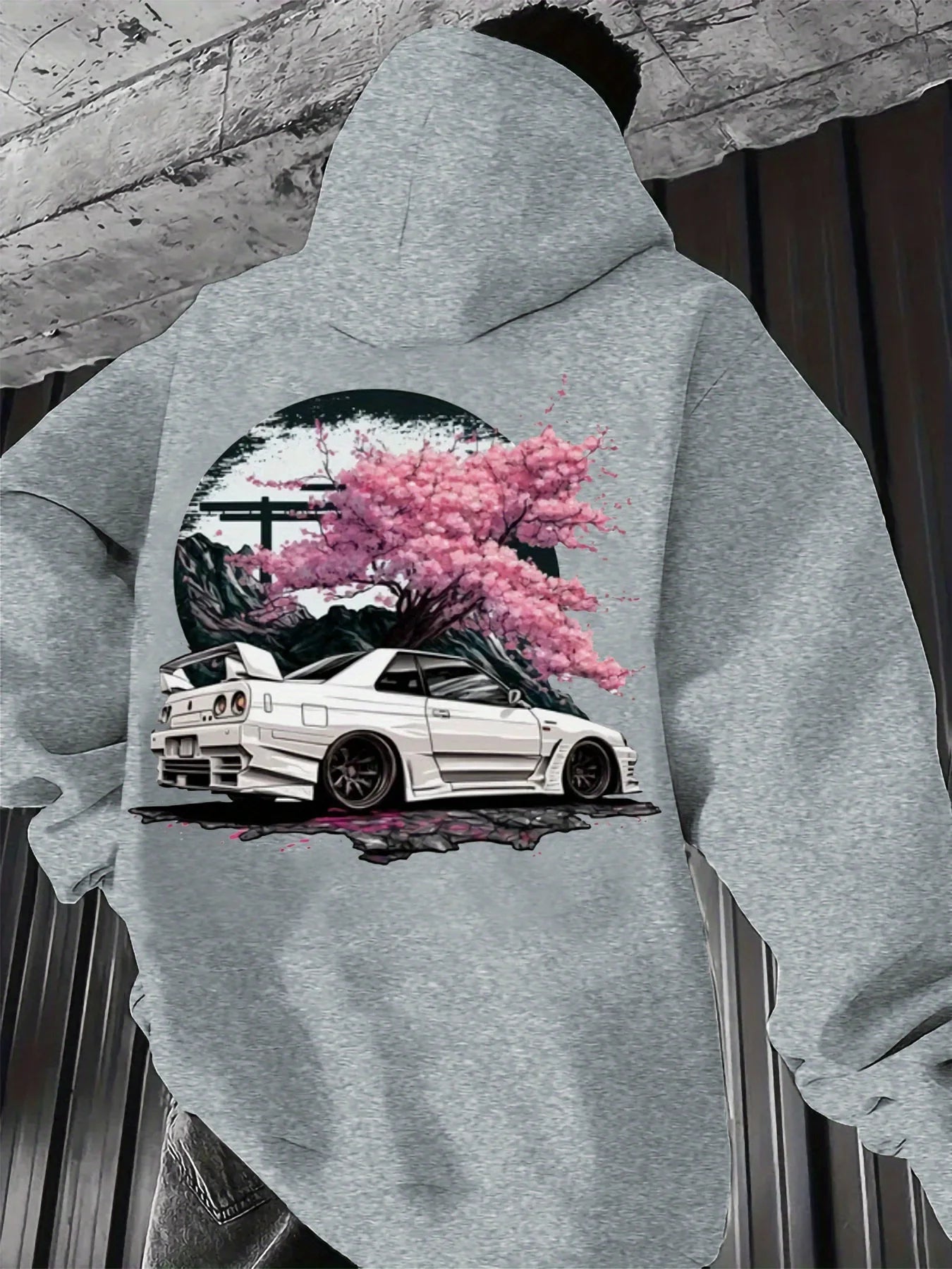 Men's Anime Racing Car Hoodie