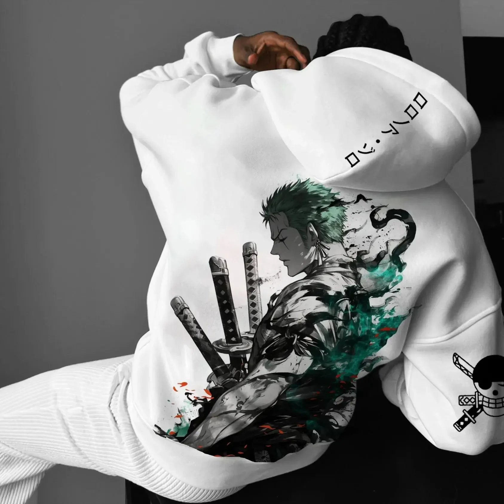One Piece Zoro Graphic Hoodie