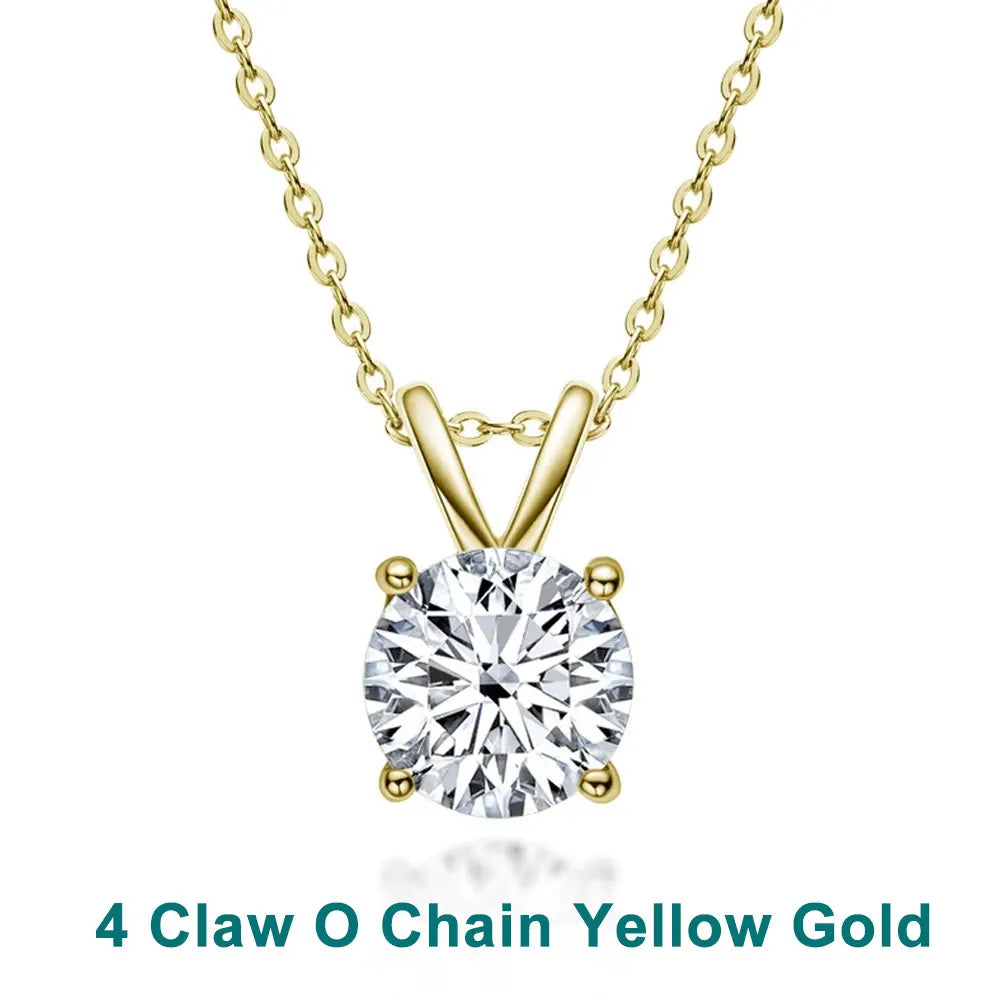 1-5 CT Moissanite Dainty Necklace