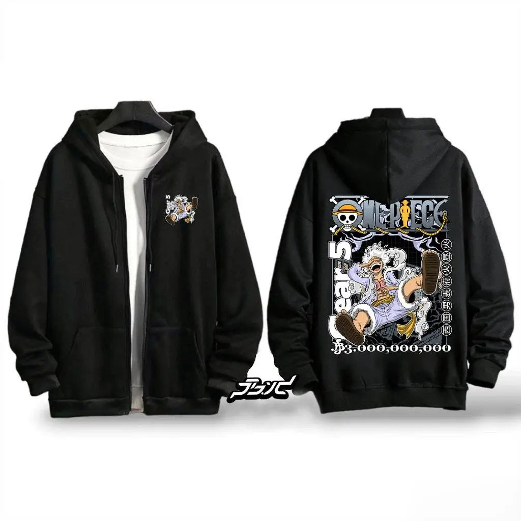 One Piece Zip-Up Graphic Hoodie