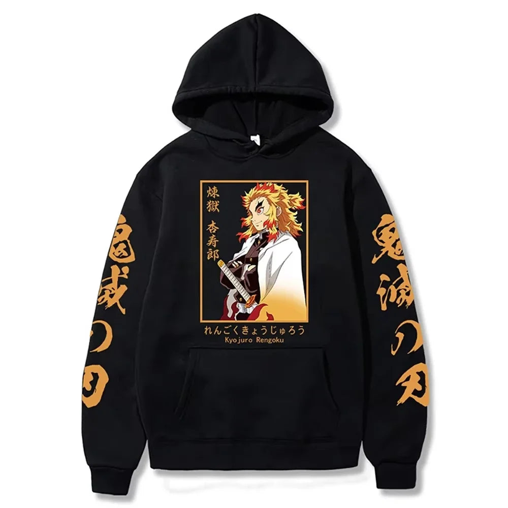 Harajuku Demon Slayer Plus Size Hoodie