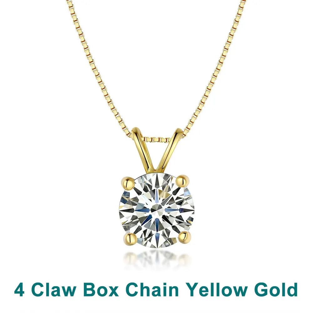 1-5 CT Moissanite Dainty Necklace