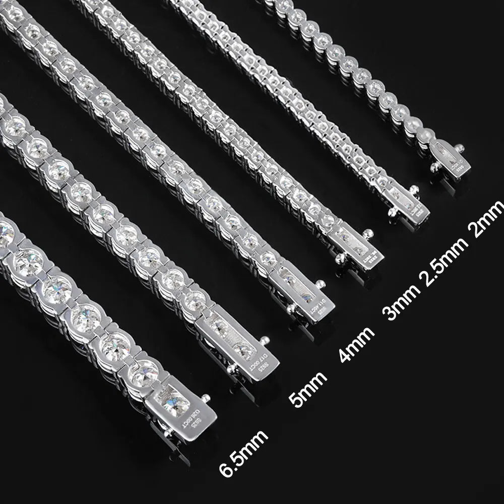 2mm Moissanite Tennis Bracelet