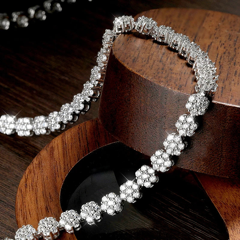 VVS1 Moissanite Tennis Necklaces