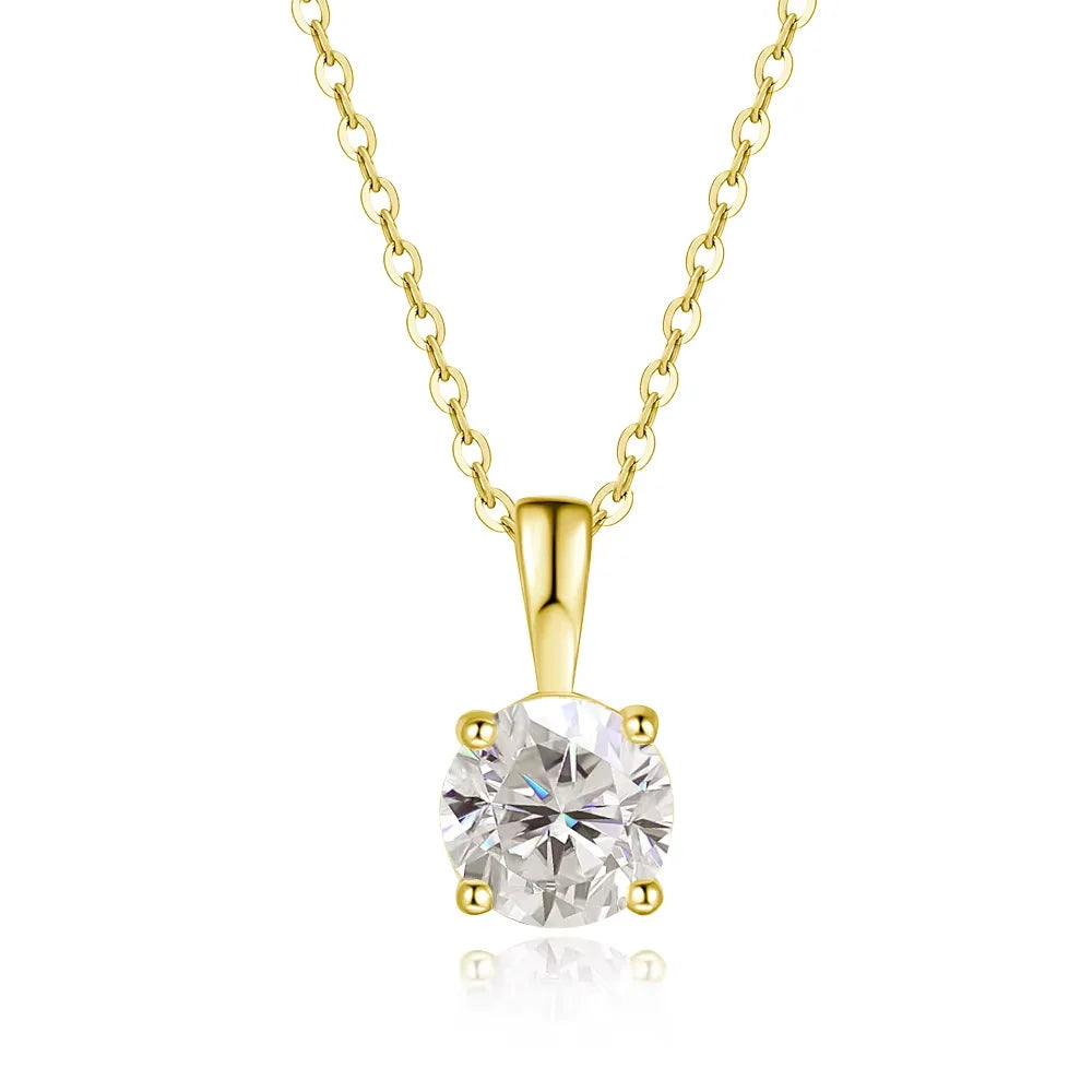 1 ct Moissanite Pendant Necklace