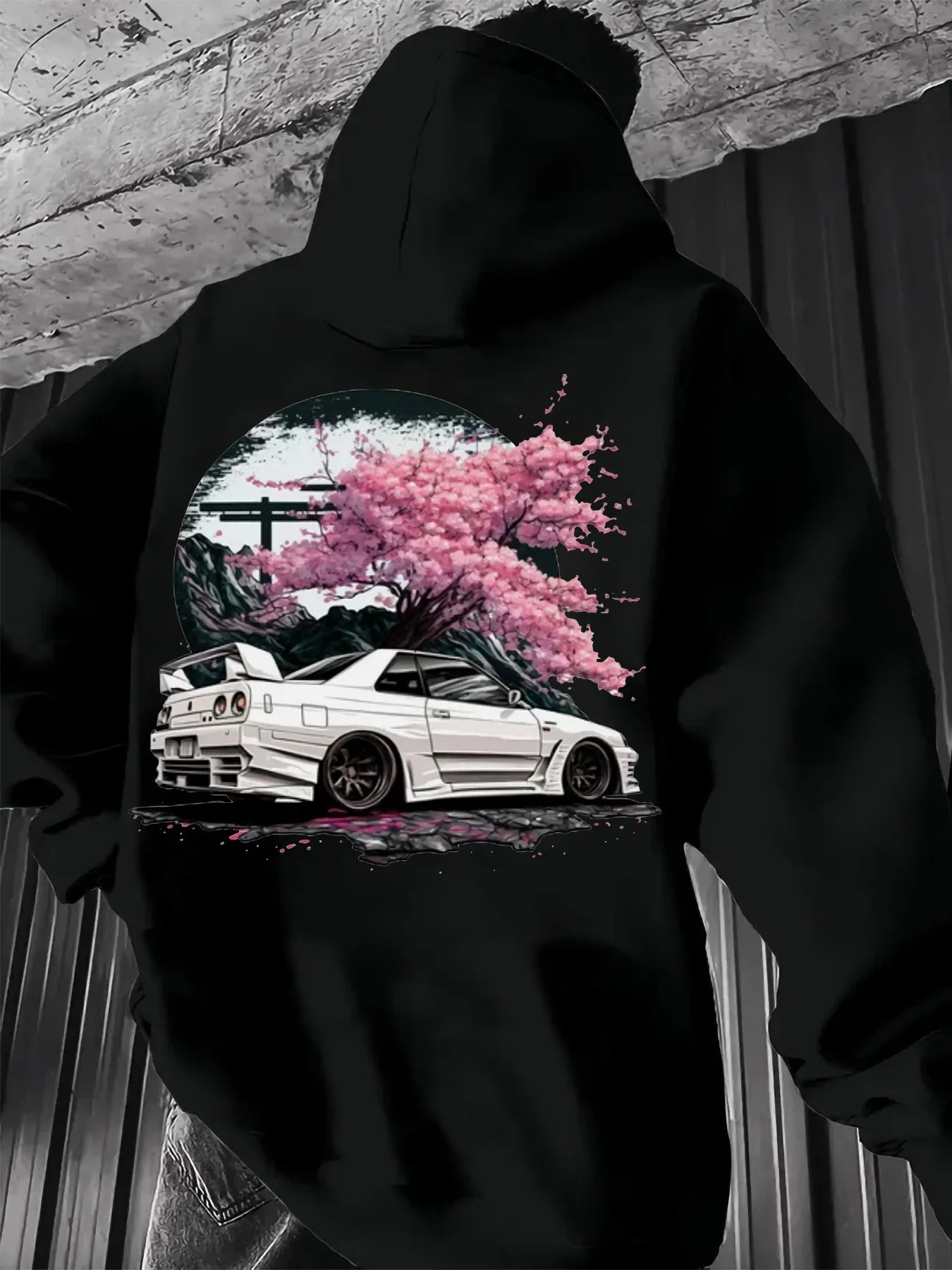 Men's Anime Racing Car Hoodie