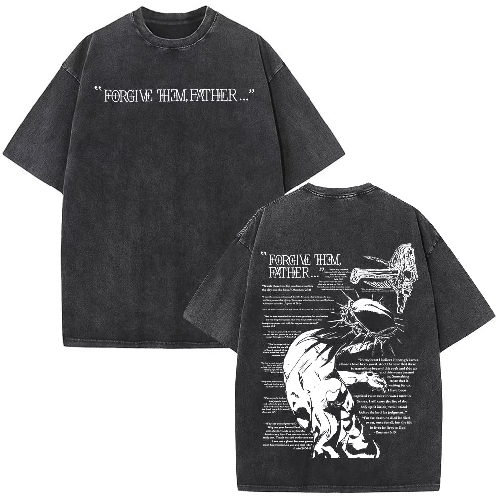 Faith Over Fear Bible Verse Washed T-shirts