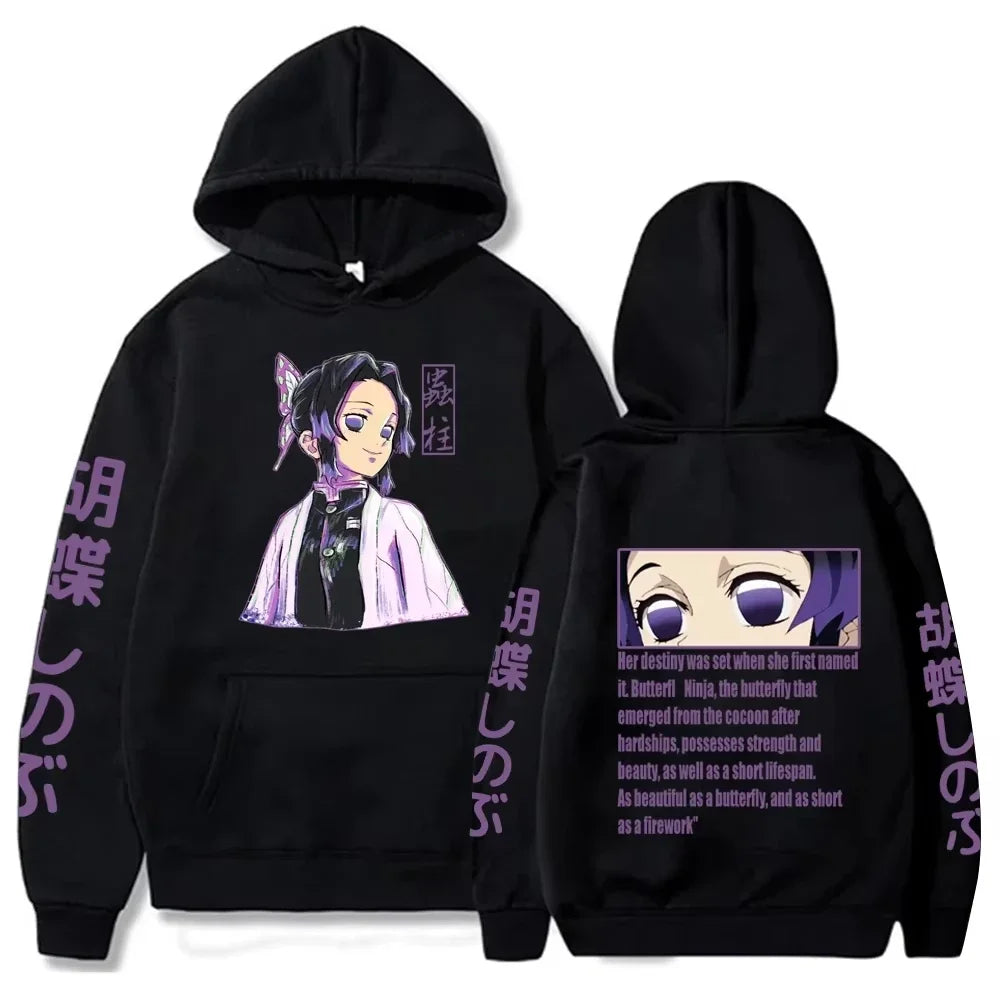 Harajuku Demon Slayer Plus Size Hoodie
