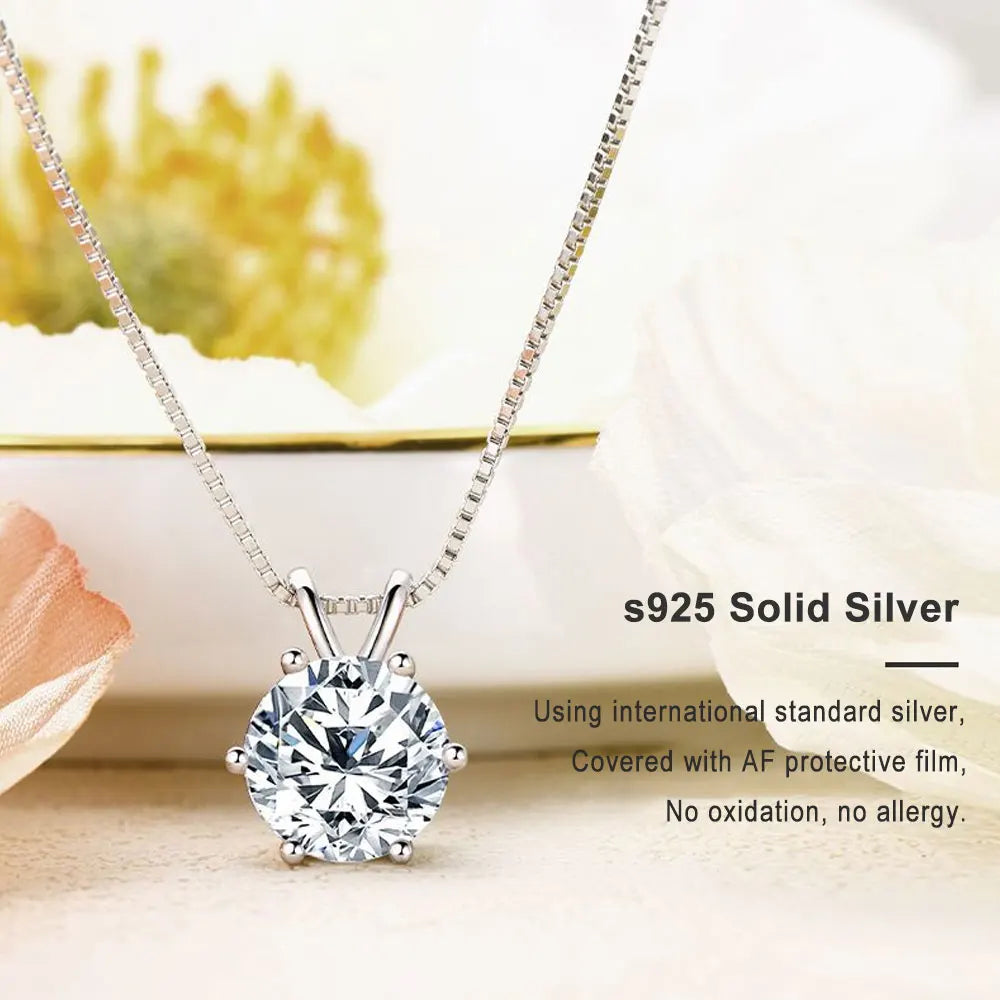 1-5 CT Moissanite Dainty Necklace