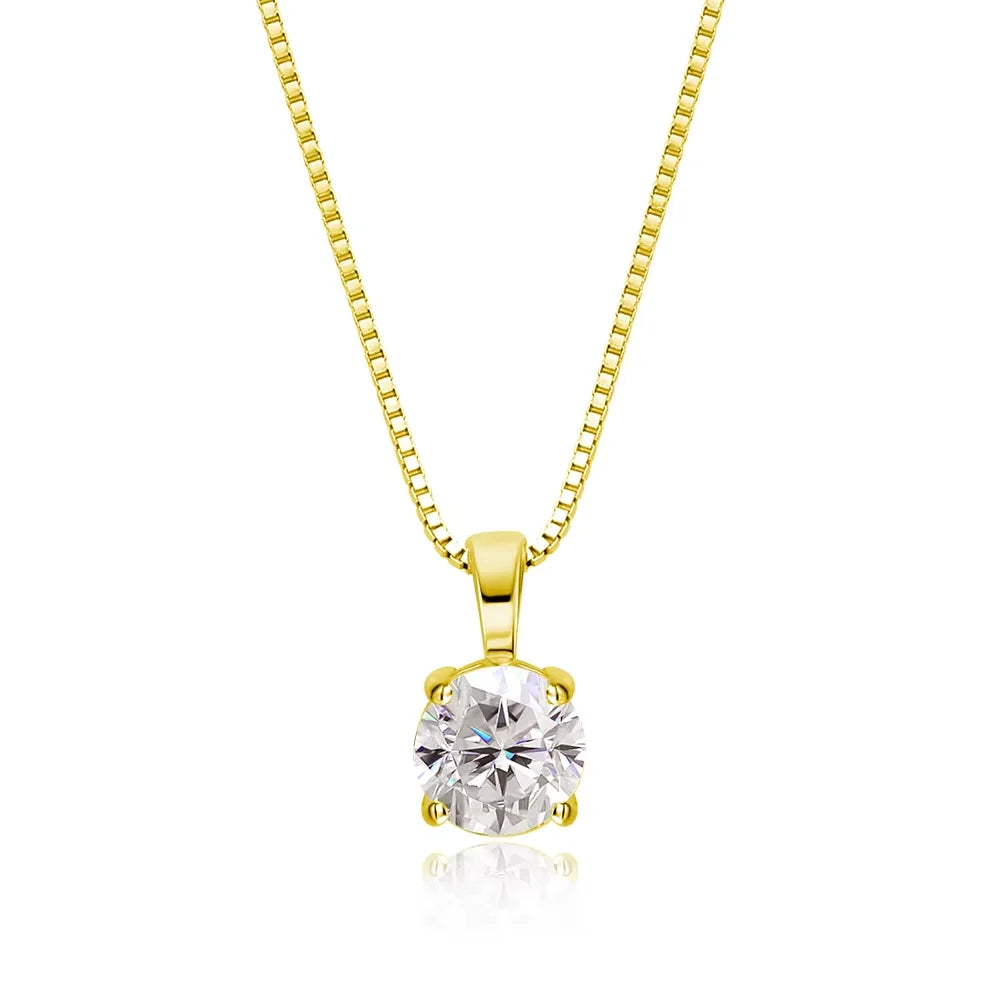 1 ct Moissanite Pendant Necklace