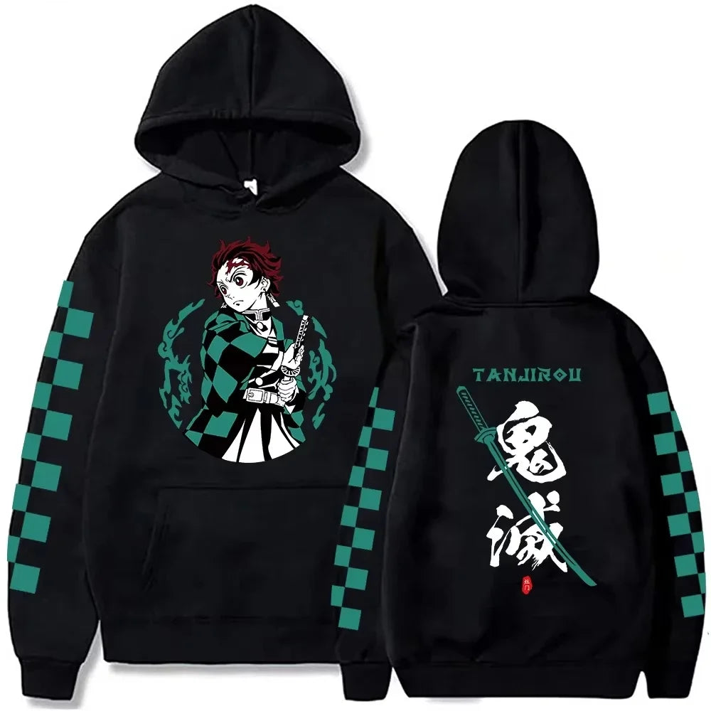 Harajuku Demon Slayer Plus Size Hoodie