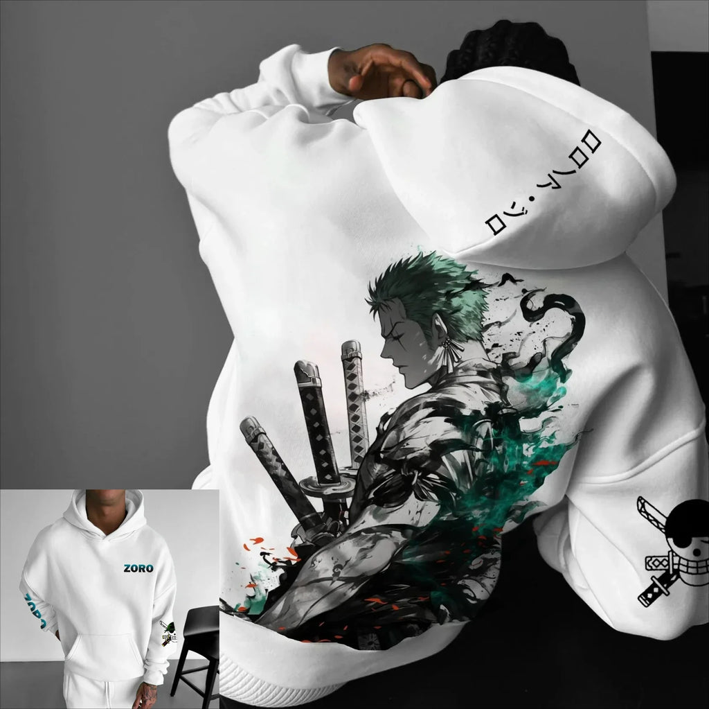 One Piece Zoro Graphic Hoodie