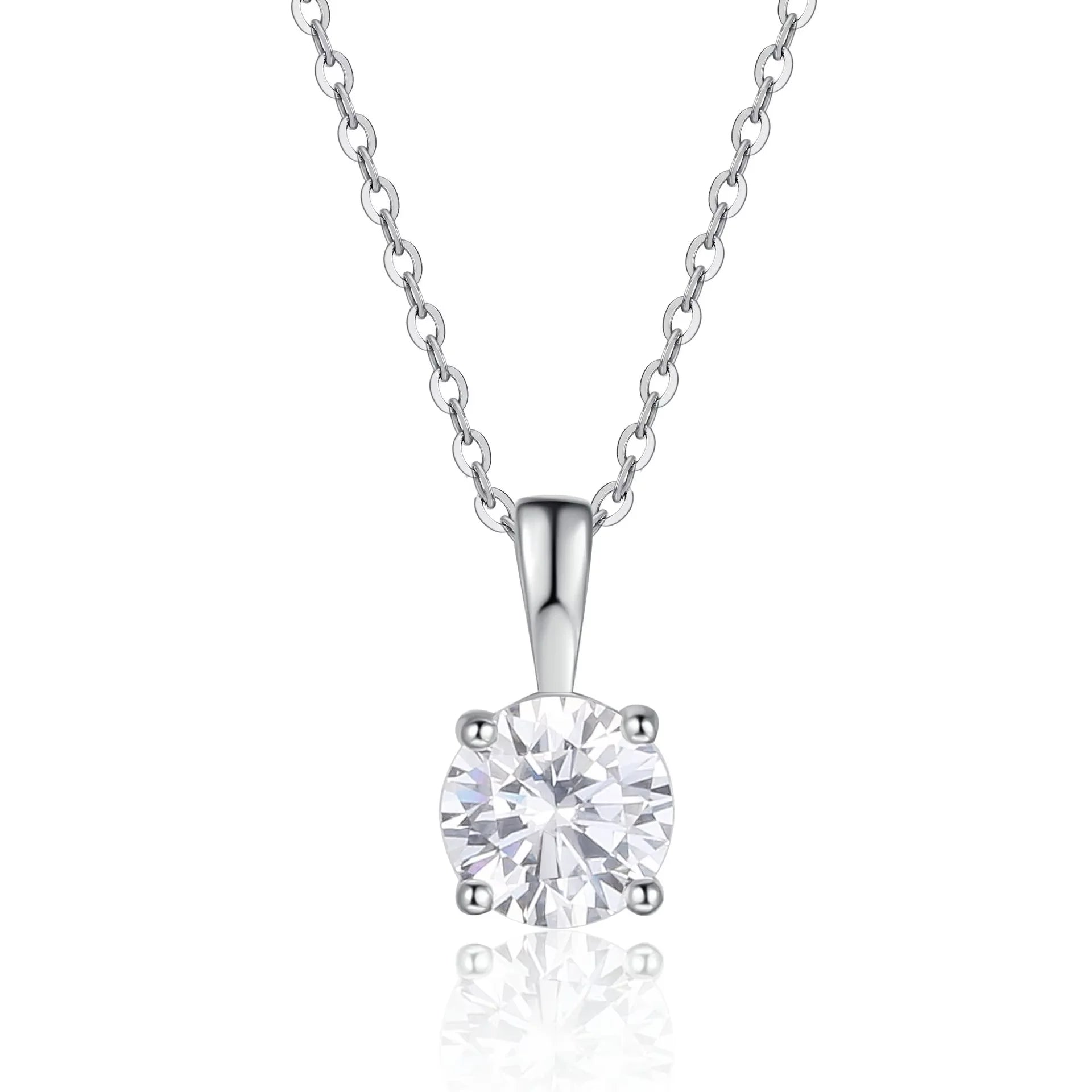 1 ct Moissanite Pendant Necklace