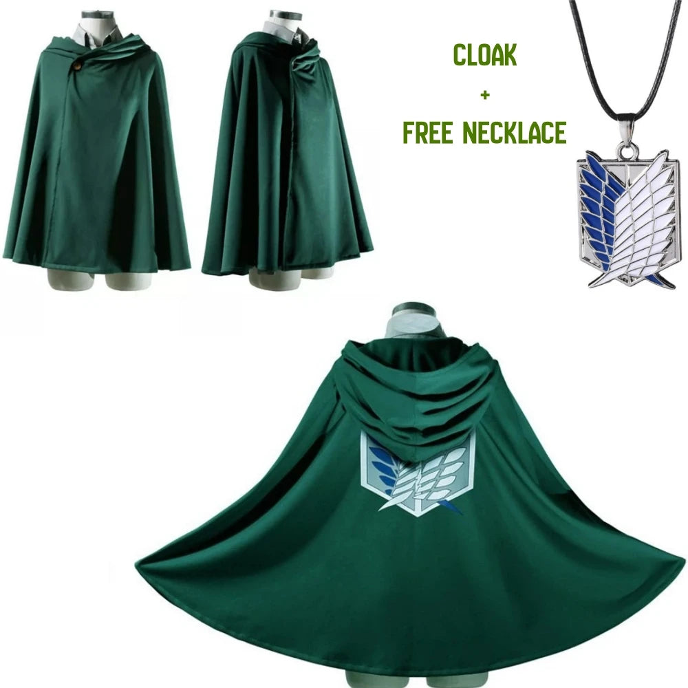 Attack on Titan Hooded Cloak Cosplay Costume