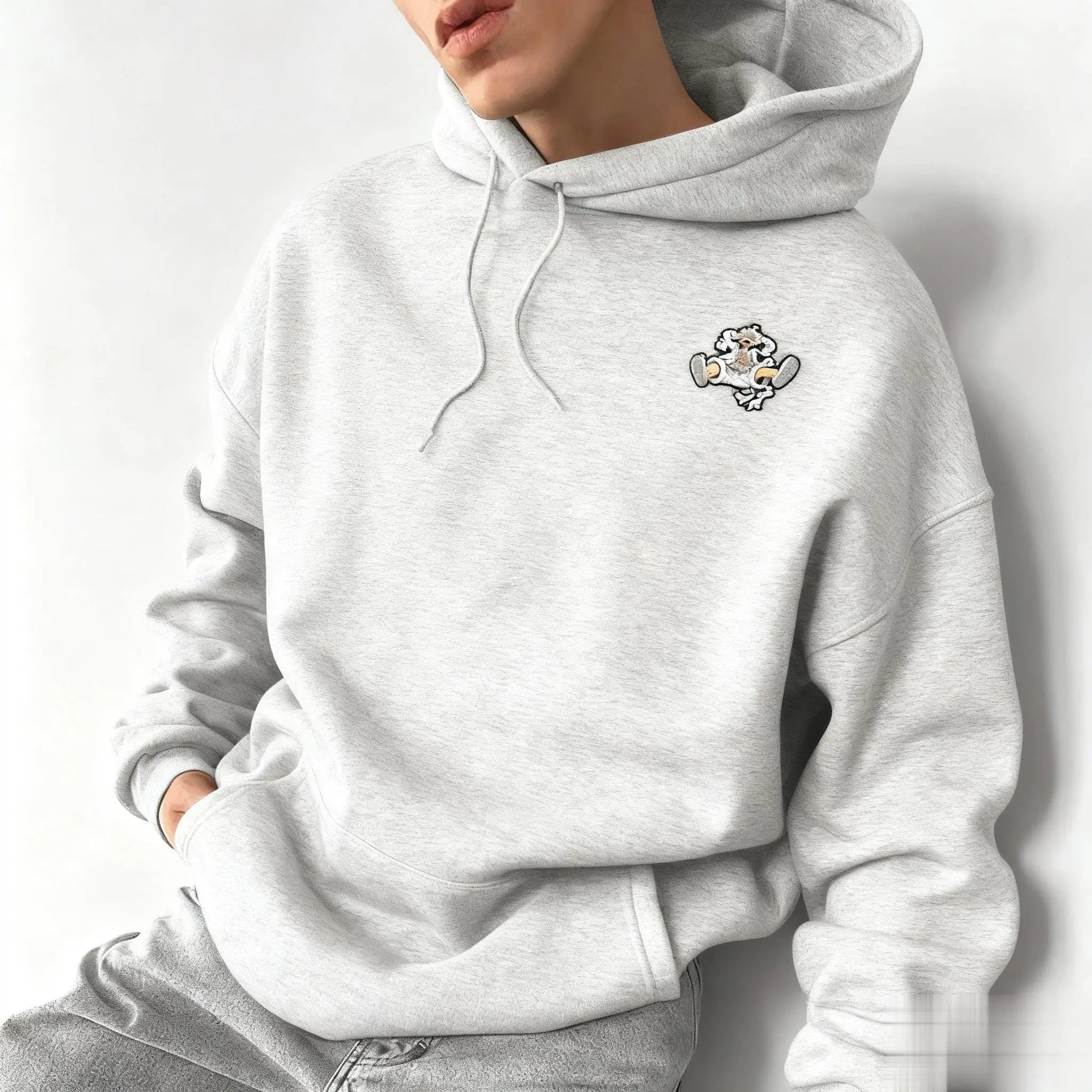 Oversized One Piece Luffy Anime Print Hoodie