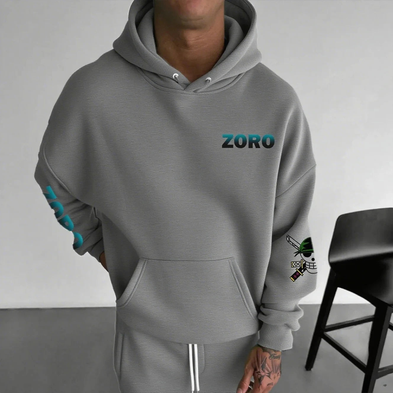One Piece Zoro Graphic Hoodie