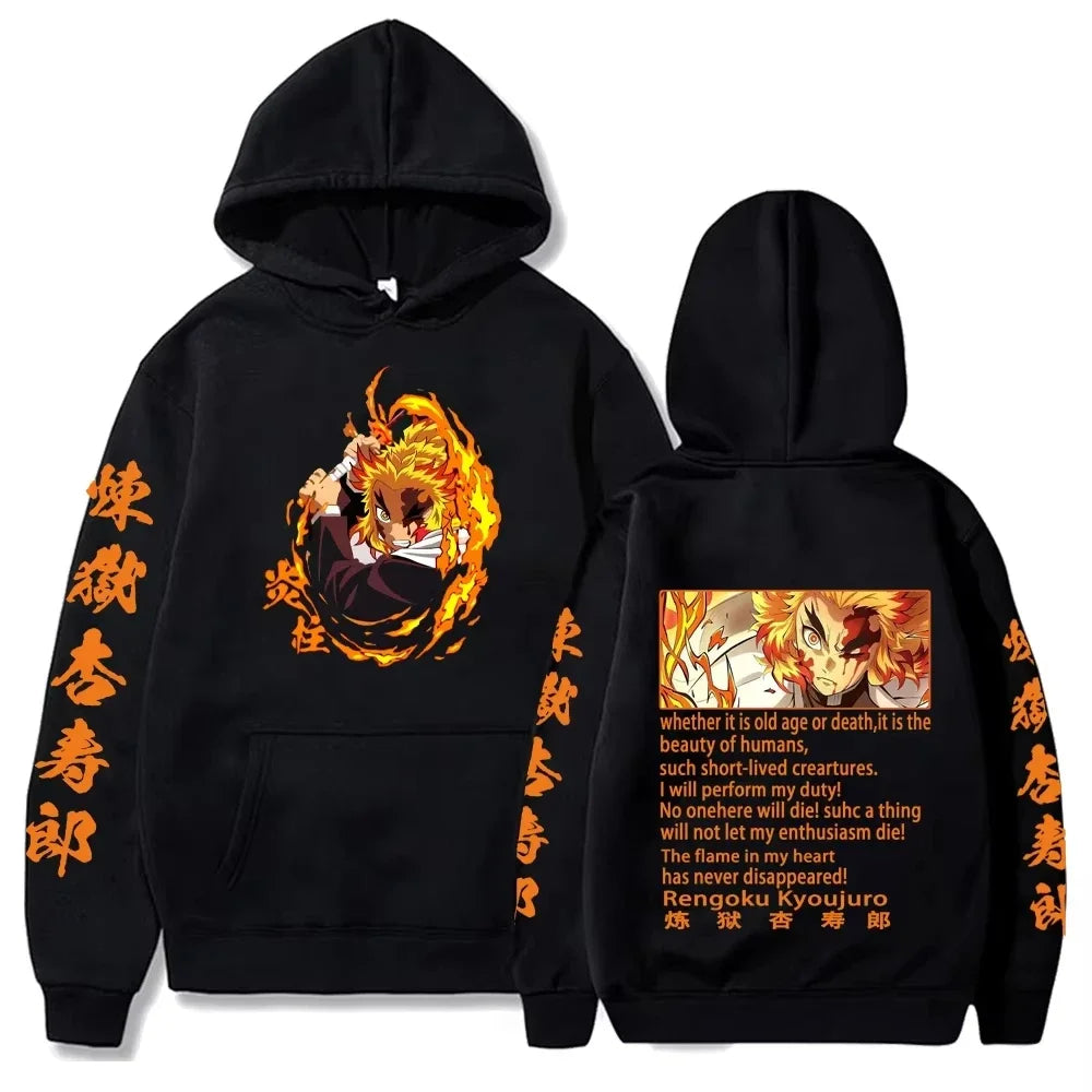 Harajuku Demon Slayer Plus Size Hoodie