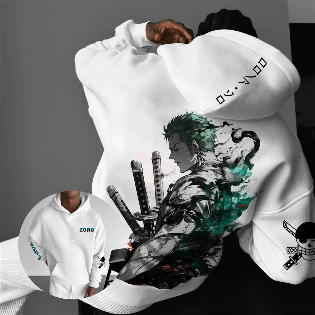One Piece Zoro Graphic Hoodie