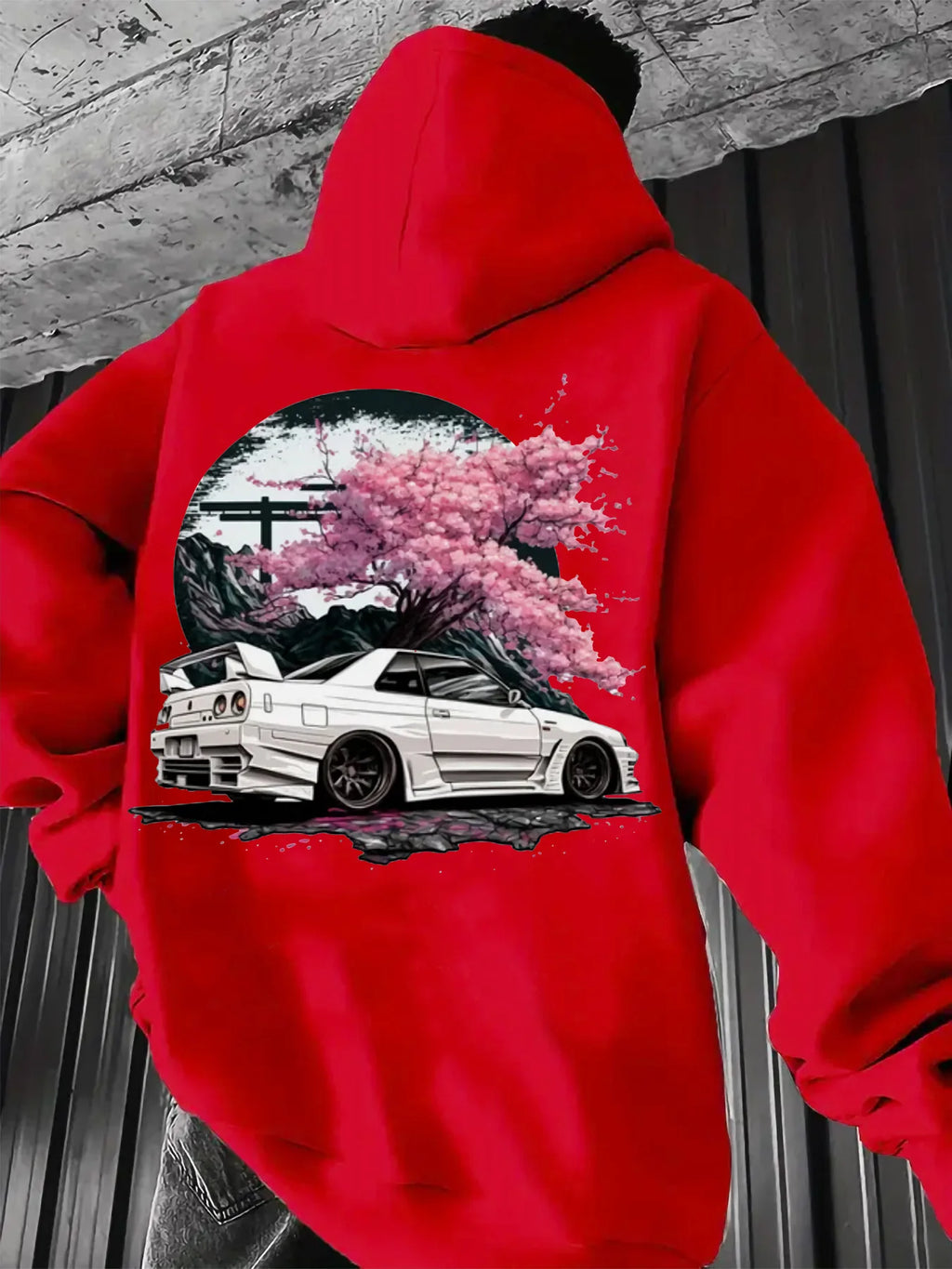 Men's Anime Racing Car Hoodie