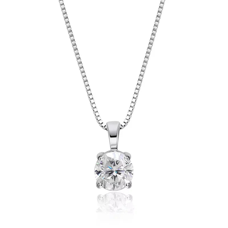 1 ct Moissanite Pendant Necklace