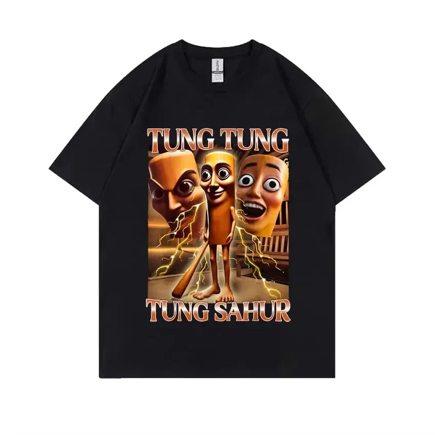 Tung Tung Tung Sahur Graphic Print T-Shirts