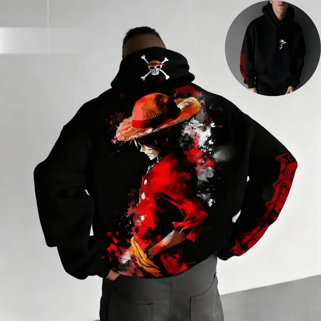 Oversized One Piece Luffy Hoodie